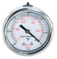 Glycerin Filled Compound Gauge with 1/4" NPT Back Mount -30inHg-0Psi - BVV High Desert Scientific