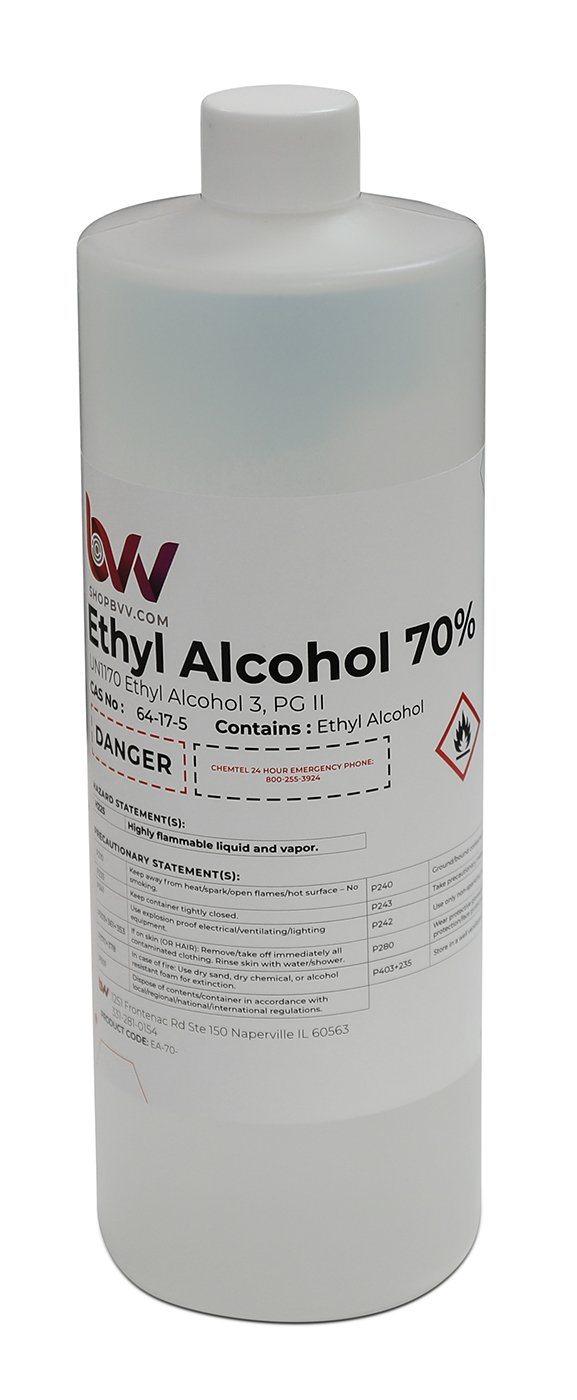 BVV™ Ethyl Alcohol 70% - USP 140 Proof - BVV High Desert Scientific