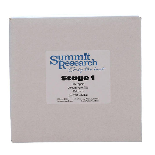 Stage 1 PIG filter papers - Summit Research Tech High Desert Scientific
