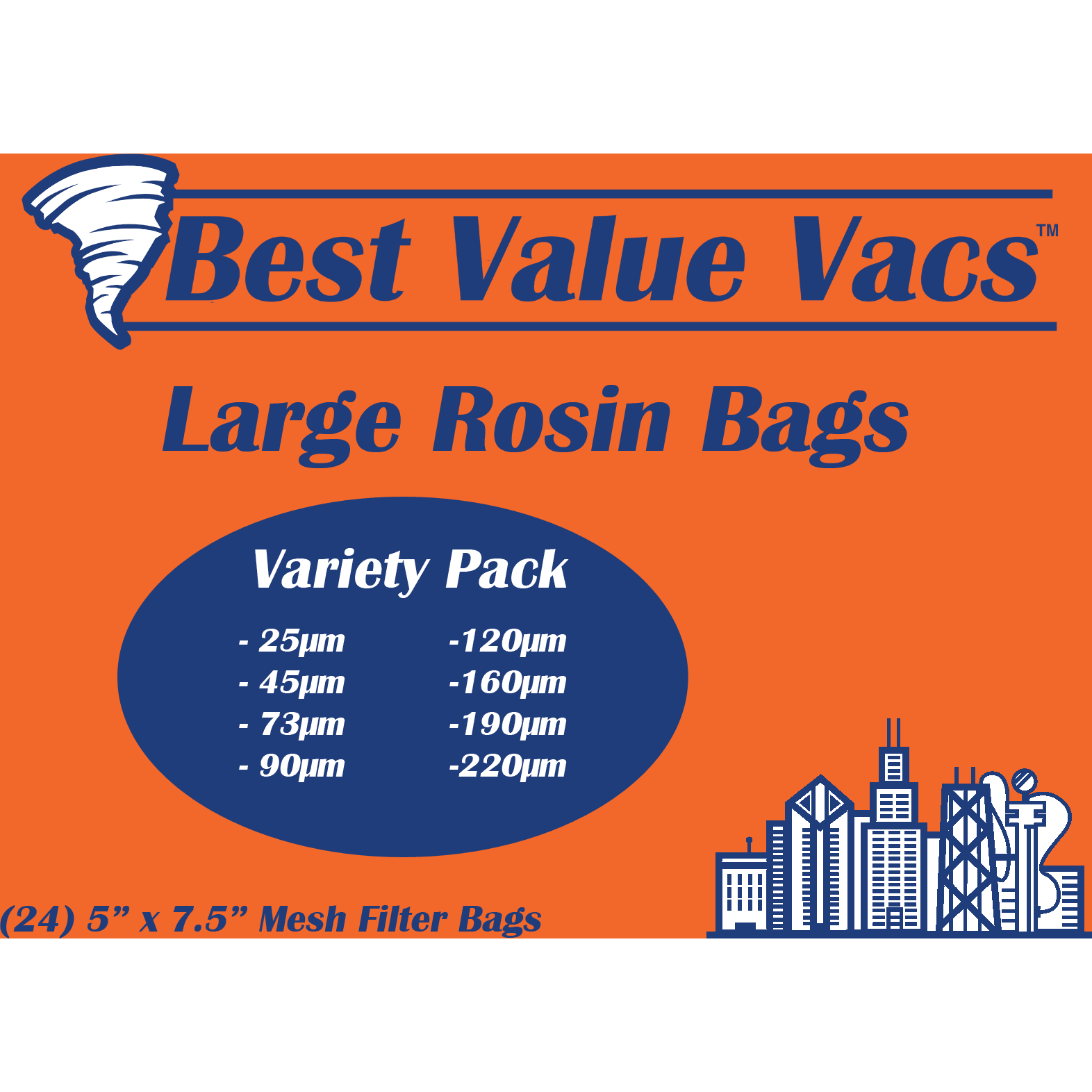 Variety Pack -Large - 24ct - Rosin Filter Bags - BVV High Desert Scientific