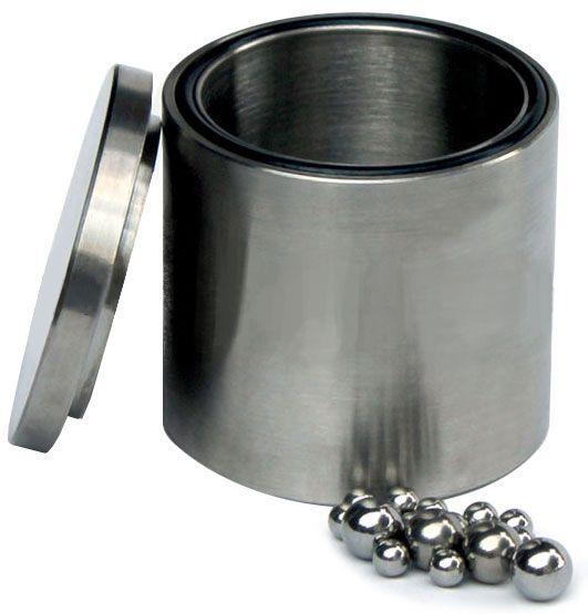 Stainless Steel (Grade 304) Grinding Jar with Lid - Across International High Desert Scientific
