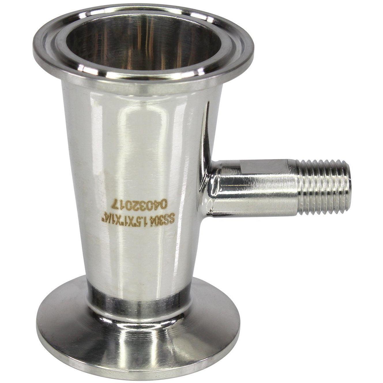 1.5" x 1" x 1/4" MNPT Terp Conical Reducer - BVV High Desert Scientific