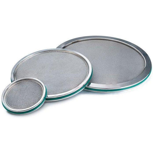 5 Micron Stainless Steel Sintered Filter Plate with Viton O-ring - BVV High Desert Scientific