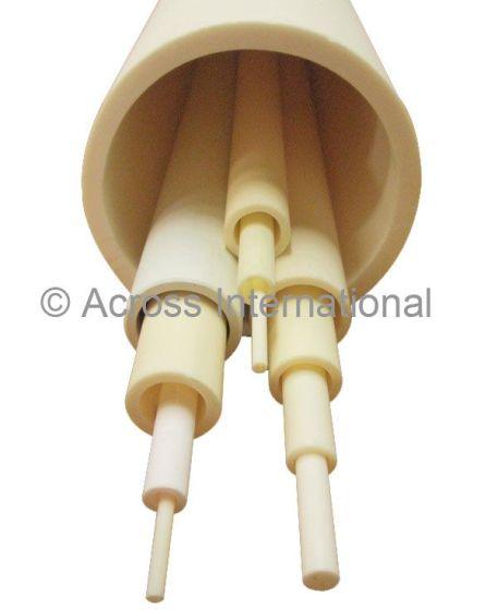 Alumina Ceramic Process Tubes, Open Both Ends - Across International High Desert Scientific