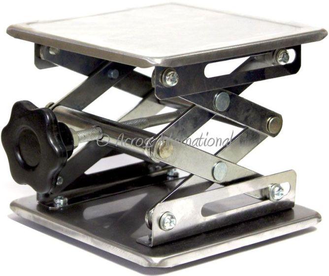 Ai 6 x 6" Stainless Steel Laboratory Scissor Jack - Across International High Desert Scientific