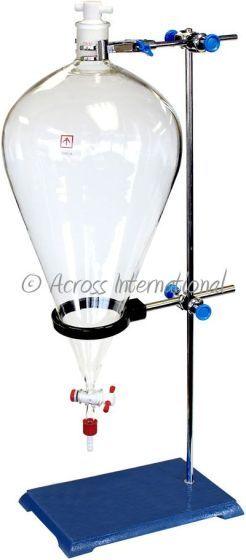 Ai 5 Liter Glass Separatory Funnel Kit with All PTFE Valves - Across International High Desert Scientific