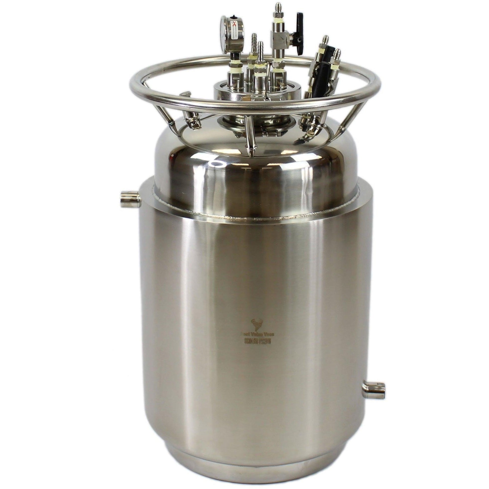 Jacketed Stainless Steel LP Tank with Internal Condensing Coil and Dip Tube - BVV High Desert Scientific