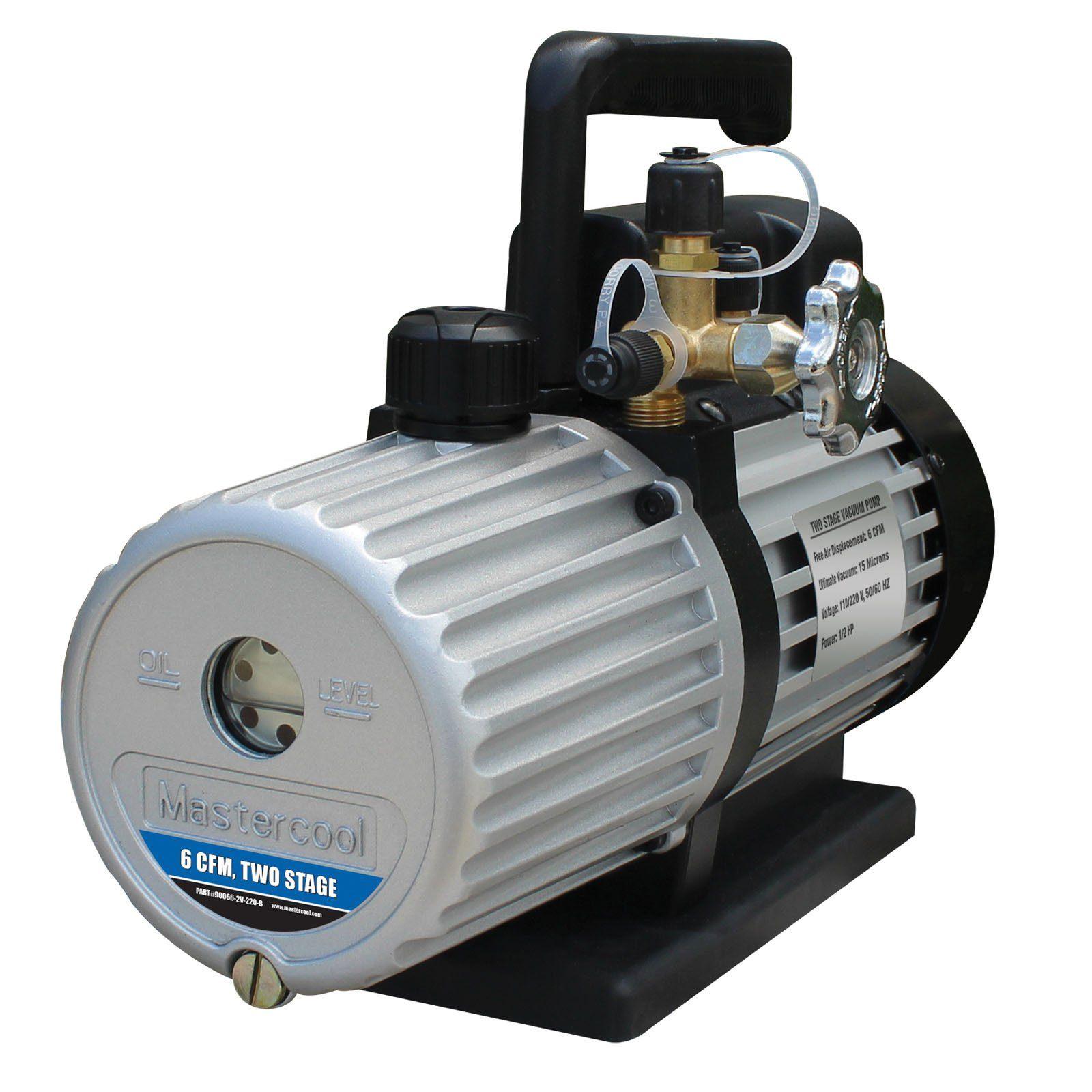Mastercool 90066-2V-110-B 6 CFM Vacuum Pump (TWO STAGE) - Mastercool Inc. High Desert Scientific