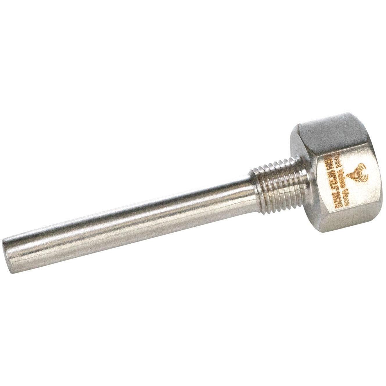 1/4" NPT Stainless Steel Thermowell - BVV High Desert Scientific