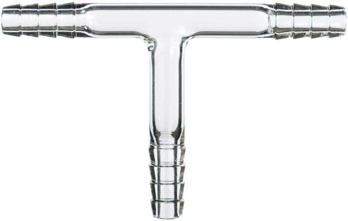 Ai Glass 3/8" Hose Barb Tee Adapter - Across International High Desert Scientific