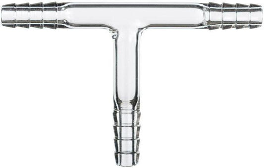 Ai Glass 3/8" Hose Barb Tee Adapter - Across International High Desert Scientific