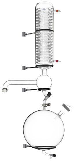 Condenser Set with 20L Receiving Flask for Ai Glass Reactors - Across International High Desert Scientific