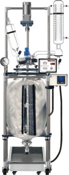 Ai 50L Non-Jacketed Glass Reactor with 200°C Heating Jacket - Across International High Desert Scientific