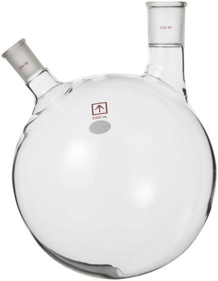 Ai 24/40 34/45 Heavy Wall 5L Round Bottom 2-Neck Flask - Across International High Desert Scientific